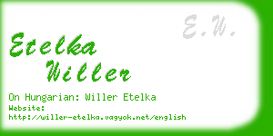 etelka willer business card